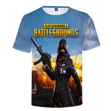 Camiseta de Juego caliente PUBG 3D para niños y niñas, playera de Battlegrounds de 3 a 20 años, camisetas de talla grande 2024 - compra barato