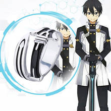 Anel de prata espada do filme: kirito s925, joia de escala ordenada do anime, joias decorativas para cosplay, presente, 1 peça 2024 - compre barato