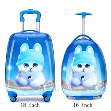 New kids rolling luggage Cartoon animal trolley luggage bag travel carry on suitcase spinner wheels children Cabin Luggage case 2024 - buy cheap
