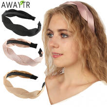 Awaytr tiara vintage com cruz de cobra, faixa de cabeça com estampa de cobra, faixa de cabelo de tecido, coroa de princesa, acessórios de cabelo femininos 2024 - compre barato