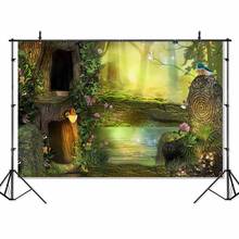 SeekPro Vinyl forest cartoon childrenBirthday Banner photo Backgrounds Printed Professional Indoor Photographic studio Backdrops 2024 - buy cheap