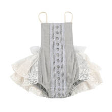 0-24M Cute Newborn Baby Girl Sleeveless Backless Lace Ruffles Baby Romper Jumpsuit One Pieces Baby Clothes 2024 - buy cheap