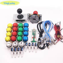 Zero Delay Arcade cabinet DIY kit for 12 vpush button sanwa Joystick 1 & 2 player 33mm button USB to PC /Raspberry Pi 2024 - buy cheap