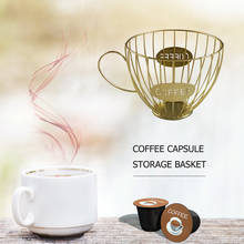 Nordic Coffee Mug Pod Holder Organizer Basket Fruit Tray Multi-function Coffee Cup Shape Capsule Storage Rack Keeper 2024 - buy cheap