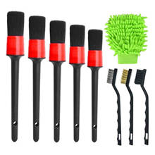 9Pcs Car Cleaning Brushes Detailing Brush Set For Car Leather Air Vents Rim Cleaning Dirt Dust Clean Tools Detail Cleaner Set 2024 - buy cheap