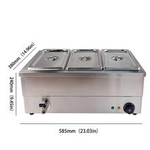Hot sale Dulong Electric 3 Pots Bain Marie Food Warmer Machine With Low Price 2024 - buy cheap