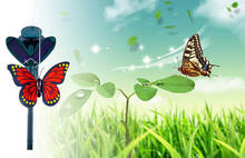Солнечная энергия Летающий развевающийся Колибри птицы бабочка домашний садовый декор 2024 - купить недорого