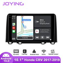 9 "Android 8,1 автомобильный стерео Мультимедийный радио плеер для Honda CRV 2017-2019 DSP Carplay GPS SPDIF сабвуфер DVR 4G SIM карта DAB 2024 - купить недорого