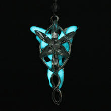 Luminous Neckace Crystal Twilight Star Arwen Evenstar Pendant Sweater Necklace Accessories Women Princess Chain Collier Gift 2024 - buy cheap