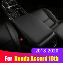 Reposabrazos para Honda Accord 10th, 2018, 2019, 2020, cubierta de almohadilla de consola, funda tipo cojín de soporte para reposabrazos, accesorios de estilo de coche 2024 - compra barato