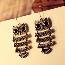 Hot Selling  Bohemian Retro Owl Earring Pendant Earring Free Shipping 2024 - buy cheap