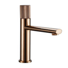 Smesiteli Rose Gold Bathroom Basin Faucet 100% Brass Single Handle Cold And Hot Water Mixer Brushed Gold Rose Tap 2024 - buy cheap