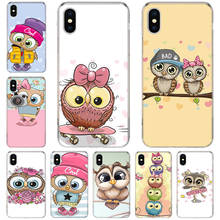 Cute Owl Hearts Lover Christmas Phone Case For Apple Iphone 13 Pro Max 12 Mini 11 X XS XR 8 7 6 6S Plus SE 2020 5 5S Cover Shell 2024 - buy cheap