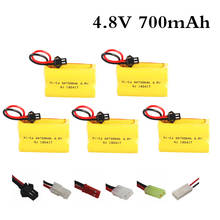 4.8v Ni-Cd Battery For Rc  Car Tank Robot Boat Gun Toy Battery 700mah 4.8v Rechargeable Battery 4XAA Battery 4.8V Ni-CD 2024 - buy cheap