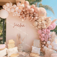 Kit de guirlanda de balão, decoração de casamento, camada dupla, blush, nude, damasco rosa, decoração de chá de bebê, 108 peças 2024 - compre barato