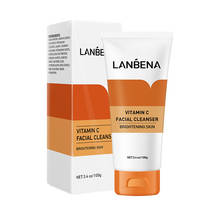 LANBENA Vitamin C Facial Cleanser Collagen Face Wash Whitening Moisturizing Remover Melanin Makeup Foam Deep Cleansing Face Care 2024 - buy cheap