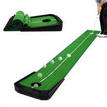 9.84*1.24ft Golf Putting Green-Automatic Ball Return Golf Putting Mat Anti-Skid Golf Practice Indoor or Outdoor Use Training Aid 2024 - buy cheap