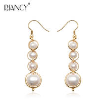 Fashion Handmade make Natural Freshwater Pearls Long Drop Earings For Women  Bohemian style pearl Jewelry Party Gift 2024 - buy cheap