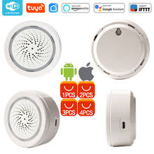 Tuya sirene alarme inteligente wi fi usb alarme de segurança em casa detector de alarme sensor compatível com smart life app 2024 - compre barato