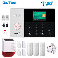 Gautone 433mhz pg105 casa inteligente wifi 3g sistema de alarme segurança com sensor movimento sirene controle remoto sem fio 2024 - compre barato