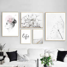 Girl Dandelion Bridge Quote Landscape Wall Art Canvas Painting Nordic Posters And Prints Wall Pictures For Living Room Decor 2024 - buy cheap