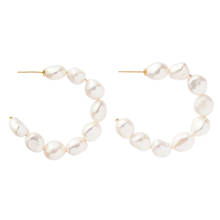 Natural Fresh Water Pearl Boho Dangle drop Earrings For Women Gifts Wedding Drop Earring Jewelry Bijoux Femme C letter earring 2024 - buy cheap