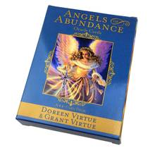 Angels Of Abundance Oracle Cards Full English 44 Cards Deck Tarots Mysterious Divination Family Friend Party Board Game 2024 - buy cheap