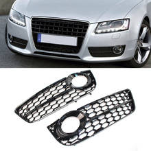 Grade de malha para farol de neblina, para audi a5 coupe/sportback 08-11 a5 cabriolet 10-11 moderno estilo amortecedor frontal 2024 - compre barato