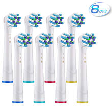 8pcs Sensitive Gum Care Toothbrush Heads For Oral B Toothbrush Head Soft Bristle,Vitality Dual Clean Cross Action Brush Head 2024 - buy cheap