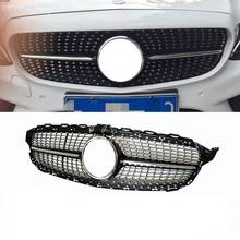 Fit for Mercedes Benz C-Class W205 2019-ON Front Grille Diamond Front & Radiator Grill Black 2024 - buy cheap