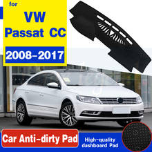 Alfombrilla antideslizante para salpicadero de Volkswagen VW Passat CC 2008 ~ 2017, cubierta para salpicadero, parasol, accesorios para alfombra 2009, 2010, 2012, 2013 2024 - compra barato