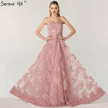 Pink Off Shoulder Sexy A-Line Prom Dresses 2020 Handmade Flowers Crystal Sleeveless Prom Gowns Real Photo BLA6614 2024 - buy cheap
