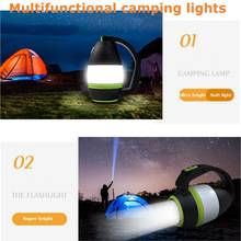 Portable LED Camping Light Folding Flashlight Table Lamp Tent/Room/Reading Night Light Outdoor USB Car Charging 2024 - buy cheap