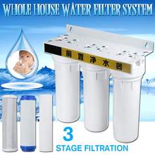 Purificador de agua de grifo de 10 pulgadas, Cartucho de 3 filtros PP UDF CTO, purificador de agua frontal de cocina General para beber recta en el hogar 2024 - compra barato