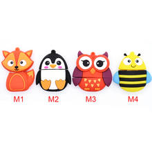 Animal cartoon owl bee penguin fox  pendrive 64GB 32GB cute usb flah drive 128GB 256GB memory stick pen drive 16GB 8GB 4GB gift 2024 - buy cheap