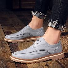 Yomior British Style New Spring Breathable Lace-Up Casual Leather Shoes Men Loafers Flats Soft Designer Oxfords Sneakers 2024 - buy cheap