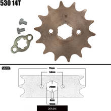 Front Engine Sprocket 530 14T 20mm For 530 Chain With Locker Motorcycle Dirt Bike PitBike ATV Quad Parts 2024 - buy cheap