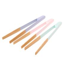 Colorful Bamboo Wood BBQ Food Tong Cake Toast clip Kitchen Utensil 2024 - buy cheap