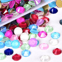 Diamantes de imitación de cristal ss20 para decoración de uñas, con base plana diamantes de imitación, sin fijación por calor, 144 Uds., B3843 2024 - compra barato