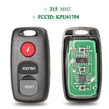 Llave remota inteligente para coche MAZDA 3 6 MPV, accesorio con 3 botones, 315Mhz, FCC: KPU41794, 10 Uds. 2024 - compra barato