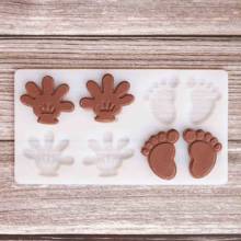 Cartoon palms Shape Chocolate Stencil Mold Sharp End Stripe Shape Transfer Sheet Cake Edge Decoration Silicone Chablon 2024 - buy cheap