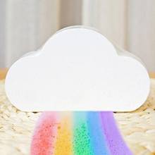 Bola efervescente de arco iris, bomba de ducha exfoliante, hidratante, para baño de burbujas, 100g, cuidado Natural de la piel 2024 - compra barato