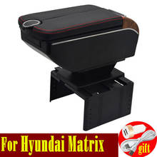 Для Hyundai Matrix подлокотник коробка двойные двери открыть 7USB центр консоль коробка для хранения подлокотник 2024 - купить недорого