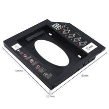 TISHRIC-carcasa de disco duro SATA 3,0 Hdd Caddy SSD 2,5 HD, Bahía óptica de plástico/aluminio de 9,5/12,7mm para portátil, DVD/CD-ROM 2024 - compra barato