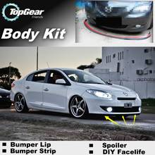 Bumper Lip Deflector Lips For Renault Fluence / SM3 Front Spoiler Skirt For TopGear Fans to Car Tuning View / Body Kit / Strip 2024 - buy cheap