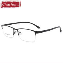 Chashma-gafas de sol con luz óptica para hombre, lentes de gran tamaño, con prescripción, Semi montura 2024 - compra barato