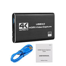 HDMI Capture Card 4K USB3.0 1080P Video Capture Card Game Capture Device for PC PS4 Live Streaming Broadcast Video Record Stream 2024 - buy cheap
