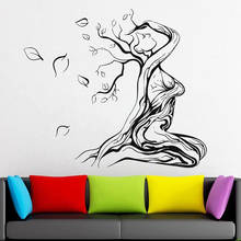 Tree Wall Decal Tree Branch abstract Woman Wall Sticker Tree Wall Decor Vinyl Decal Home Bedroom Decoration Accessories C270 2024 - buy cheap