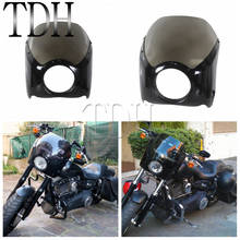 Motorcycle Headlight Fairing Head Lamp Windscreen Front Mask Cowl For Harley Sportster XL883 XL1200 Dyna Street Touring Softail 2024 - buy cheap