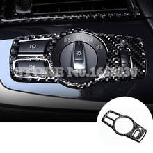 Cubierta de botón de interruptor de Faro de fibra de carbono, accesorios de decoración interior de coche para BMW serie 5 F10 F11 2011-2015, 1 Uds. 2024 - compra barato